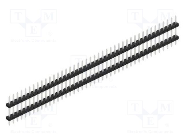 Connector: pin strips; pin header; male; PIN: 42; 2mm; THT; 1x42