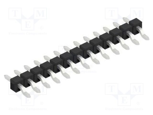 Connector: pin strips; pin header; male; PIN: 13; 2.54mm; SMT; 1x13