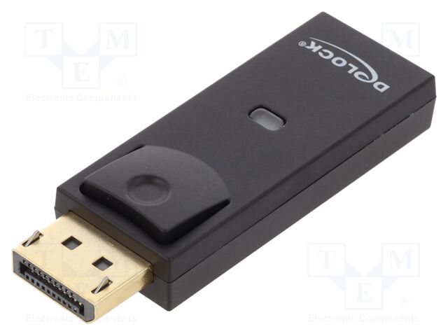 Adapter; DisplayPort plug,HDMI socket; UHD 2160p; black; black
