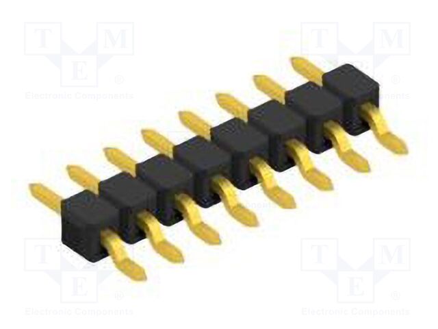 Connector: pin strips; pin header; male; PIN: 8; 2.54mm; SMT; 1x8