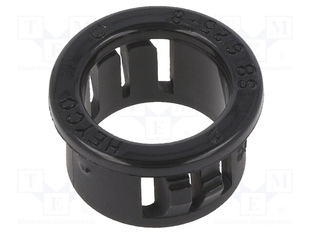 Grommet; Ømount.hole: 15.9mm; Øhole: 12.7mm; polyamide; black