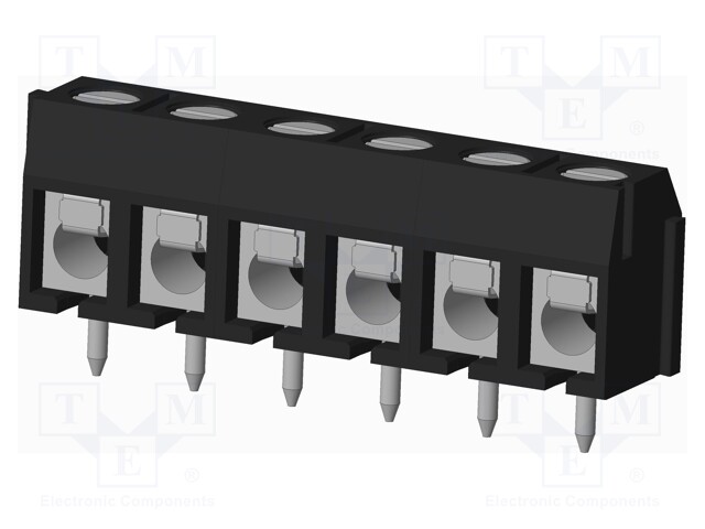 Connector: PCB terminal block; terminal; Plating: tinned; on PCBs