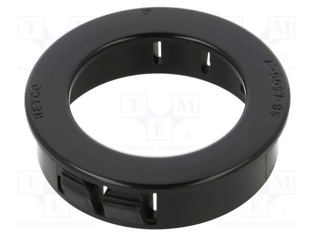 Grommet; Ømount.hole: 38.1mm; Øhole: 26.97mm; black; UL94V-2