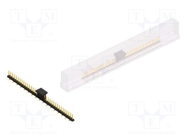 Connector: pin strips; pin header; male; PIN: 35; 2mm; SMT; 1x35