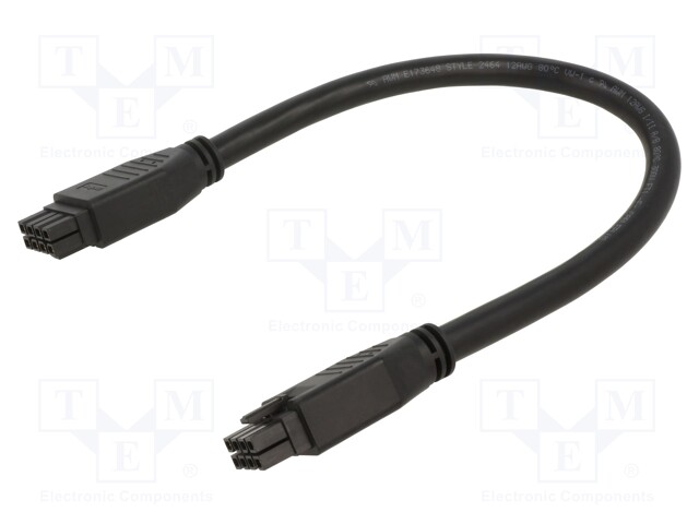 Cable; Mega-Fit; female; PIN: 8; Len: 2m; 11A; Insulation: PVC; 12AWG