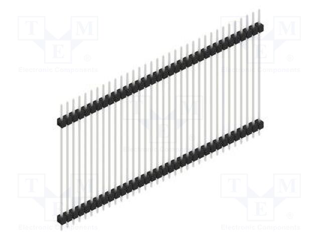 Connector: pin strips; pin header; male; PIN: 34; 2.54mm; THT; 1x34