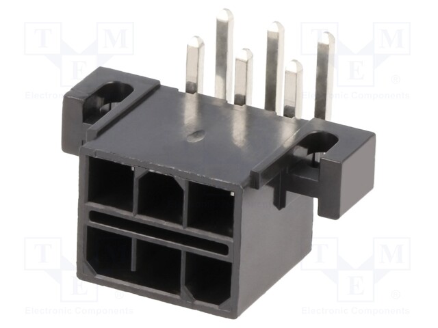Socket; wire-board; male; Mini-Fit TPA; 4.2mm; PIN: 6; THT; 13A