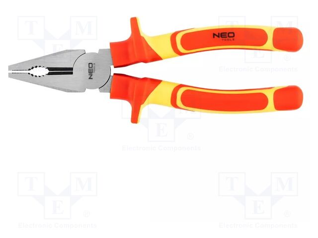 Pliers; insulated,universal; 200mm; Chrom-vanadium steel