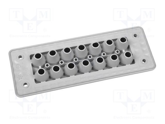 Multigate grommet; black; Holes no: 20; -40÷90°C; UL94V-0; IP66