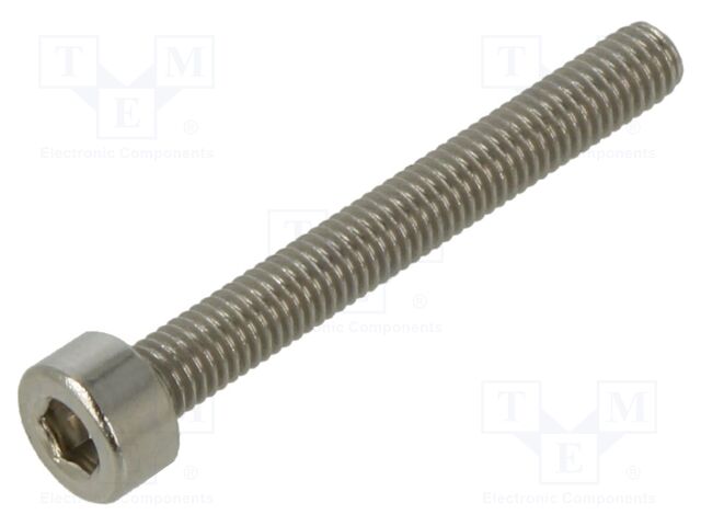 Screw; M3x25; Head: cheese head; hex key; HEX 2.5mm; DIN 912