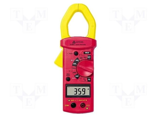 AC/DC digital clamp meter; Øcable: 40mm; LCD 3,75 digit (3999)