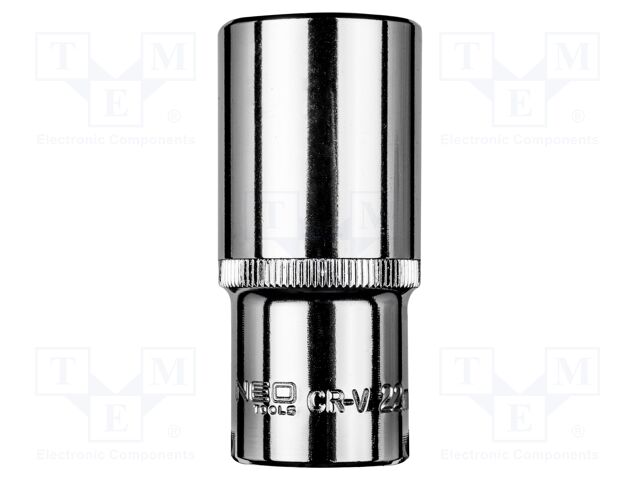 Socket; 6-angles,socket spanner; HEX 22mm; 3/8"; long