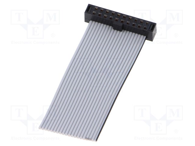 Ribbon cable with IDC connectors; IDC,wires; Tape ph: 1mm; 2"