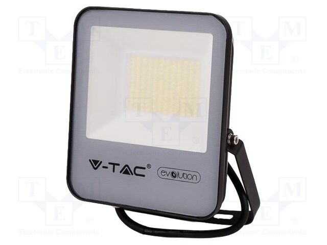 Lamp: LED flood light; 30W; 230VAC; white cold; 100°; 6500K; 25000h