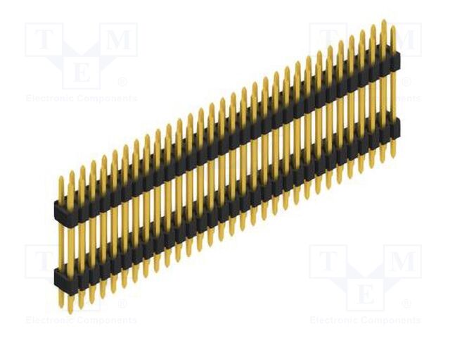 Connector: pin strips; pin header; male; PIN: 62; 1.27mm; THT; 2x31