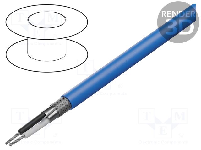 Wire; Xtra Guard® 1; 2x2x22AWG; PVC; blue; 300V; 305m; 1000ft