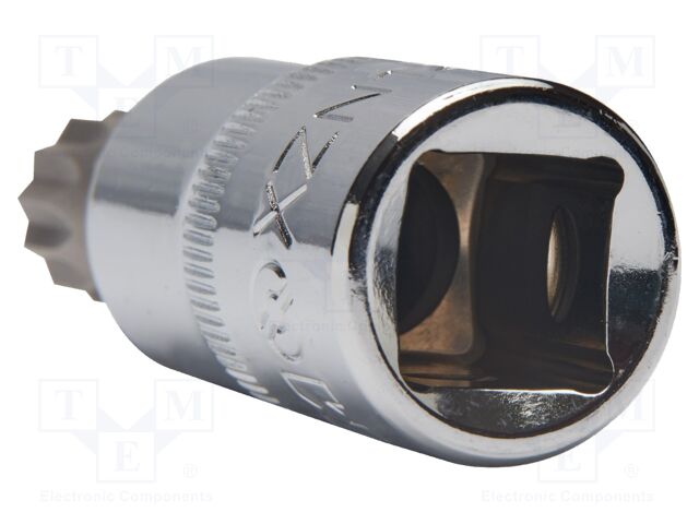 Wrench; socket spanner,spline (12-angles); XZN M12; 1/2"; 60mm