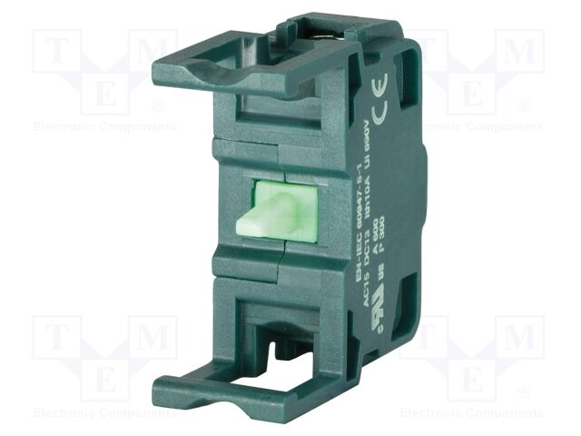 Contact block; 46; -25÷55°C; front fixing; Leads: screw; 600VAC