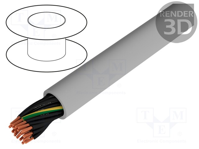 Wire; ÖLFLEX® CLASSIC 110; 25G0,5mm2; 300/500V; PVC; Cu; stranded