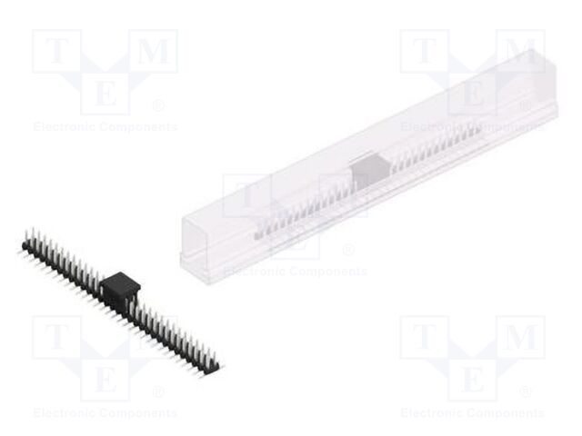 Connector: pin strips; pin header; male; PIN: 64; 2mm; SMT; 2x32