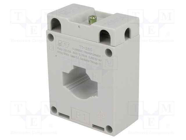 Current transformer; Series: TI; I AC: 250A; 5VA; IP20; 5A; -5÷40°C