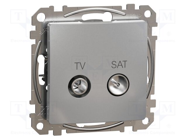 TV-SAT socket ending; IP20; plaster embedded,in mounting box