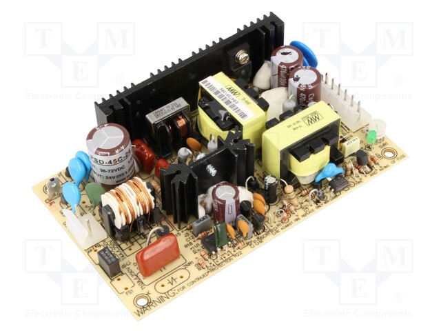 Converter: DC/DC; 45W; Uin: 36÷72V; 12VDC; Iout: 3.75A; 127x76x30mm