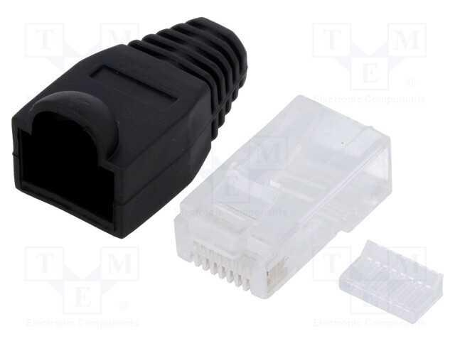 Plug; RJ45; PIN: 8; Cat: 6; with protection,unshielded; Layout: 8p8c