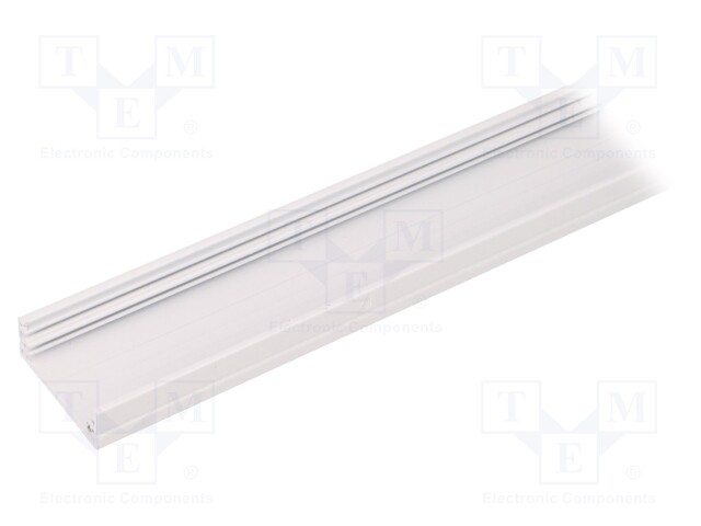 Profiles for LED modules; surface; white; L: 2m; aluminium