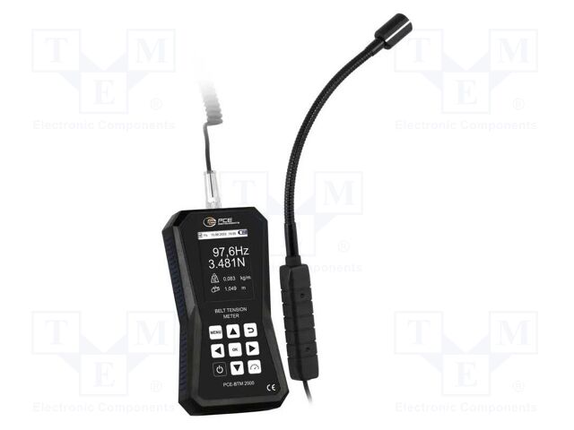 Meter: belt tension; LCD; 10÷900Hz; Measurement memory: 750; IP40
