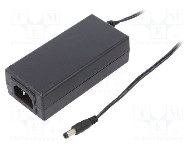 Power supply: switched-mode; 24VDC; 2.7A; Out: 5,5/2,1; 65W; 0÷40°C