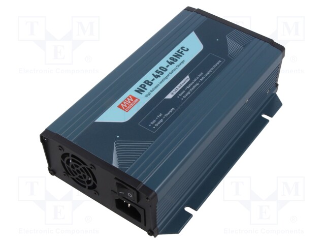 Charger: for rechargeable batteries; 6.8A; 24÷80Ah; 55.2VDC; 93%