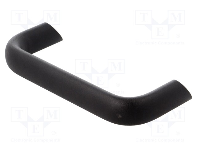 Handle; Mat: aluminium; black; H: 48mm; L: 141mm; W: 20mm