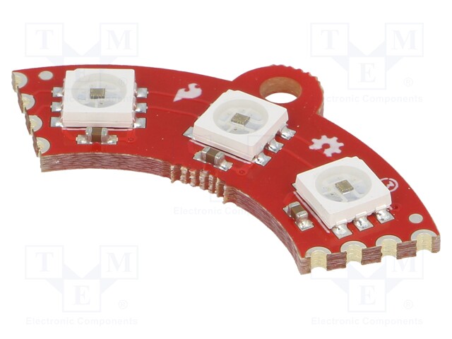 Module: LED controller; 5VDC; APA102C; 35.7x17.7x3.2mm; right