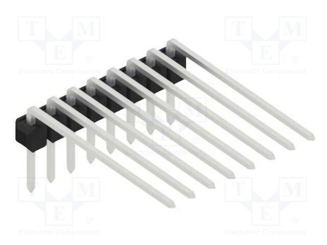 Connector: pin strips; pin header; male; PIN: 8; 2.54mm; THT; 1x8