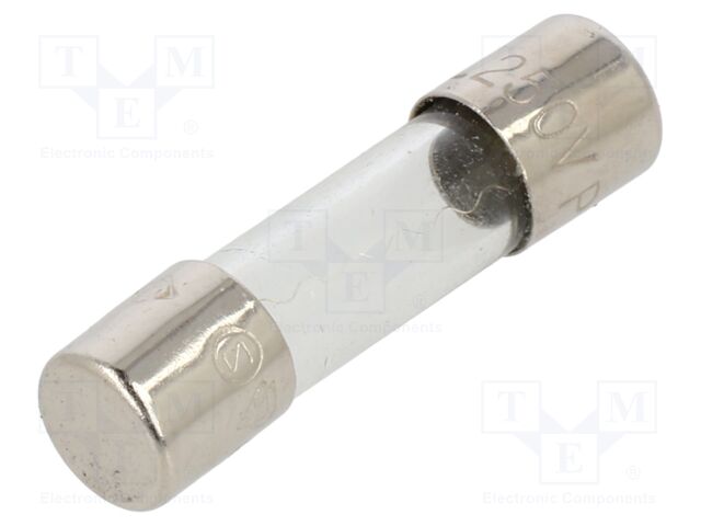 Fuse: fuse; 1A; 250VAC; quick blow; glass; 5.2x20mm; holders; 217