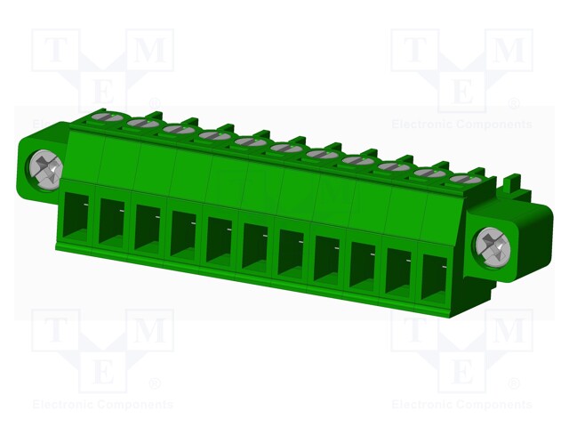 Connector: pluggable terminal block; plug; female; straight; 10A
