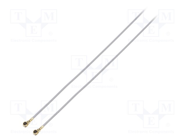 Cable: coaxial; U.FL,both sides; female; angled 90°; female; 1m