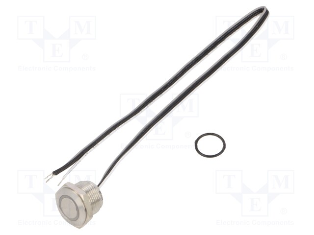 Switch: vandal resistant; Pos: 2; SPST-NO; 50mA/24VDC; IP65; blue