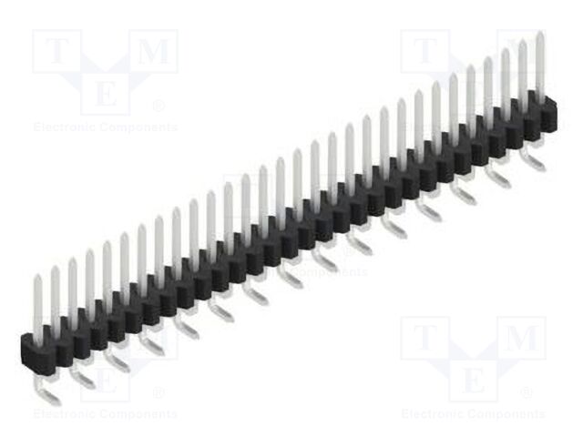 Connector: pin strips; pin header; male; PIN: 30; 1.27mm; SMT; 1x30