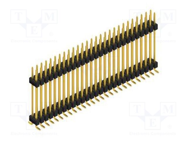Connector: pin strips; pin header; male; PIN: 54; 2.54mm; SMT; 2x27