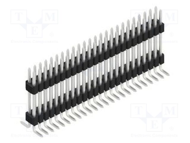 Connector: pin strips; pin header; male; PIN: 48; 1.27mm; SMT; 2x24