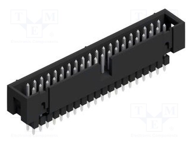 Connector: pin strips; pin header; male; PIN: 40; 2.54mm; THT; 2x20