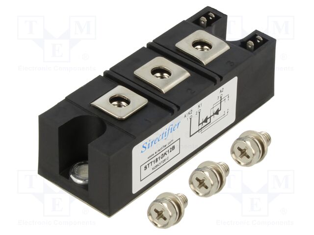 Module: thyristor; double series; 1.2kV; 181A; Ifmax: 284A; 34MM