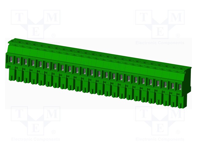 Connector: pluggable terminal block; plug; female; angled 90°