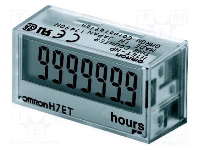 Counter: electronical; working time; LCD; Range: 0÷999999,9h; PCB