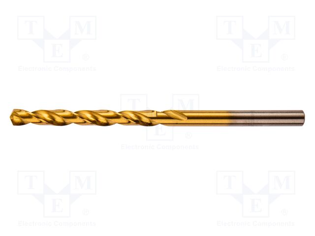 Drill bit; for metal; Ø: 3.5mm; high speed steel