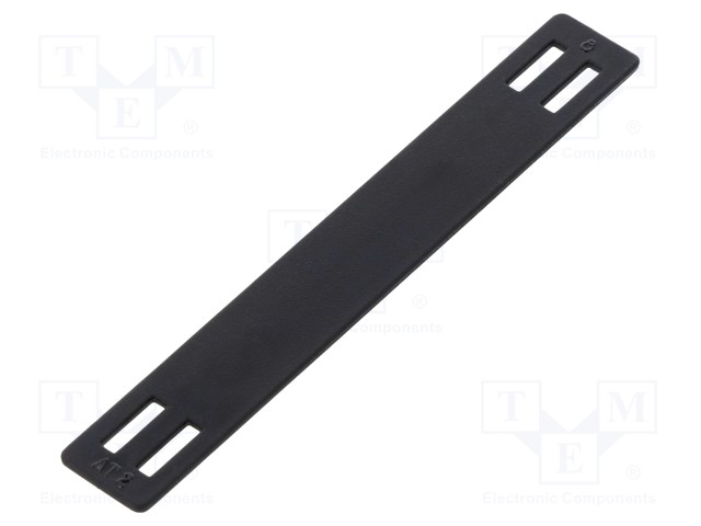 Label; polyamide; black; -40÷85°C; leaded; Label width: 9mm