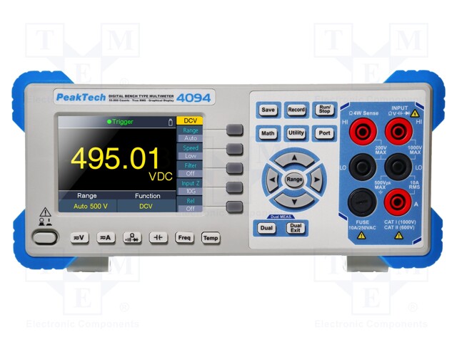 Benchtop multimeter; TFT 4" (480x320) 4,5 digit (55000)
