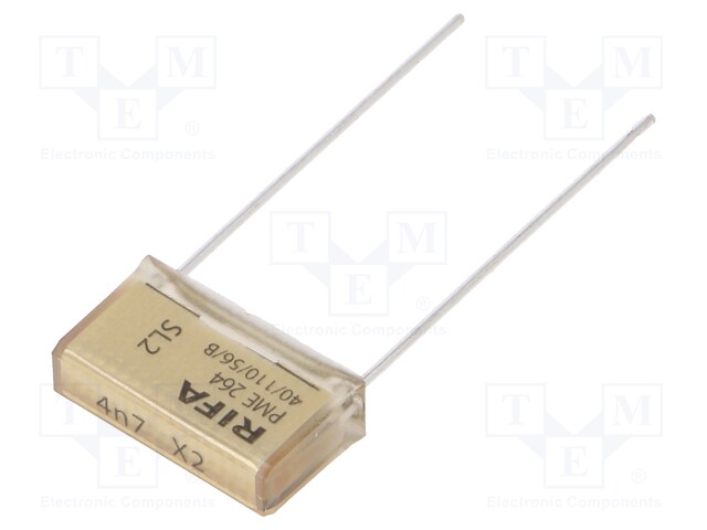 Capacitor: paper; X2; 4.7nF; 660VAC; 15.2mm; ±20%; THT; 1500VDC